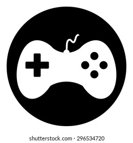 Video game icon isolated on white background. Vector illustration.