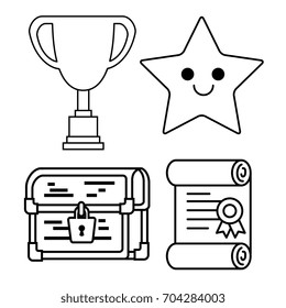 Video game icon set design