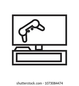 video game icon vector