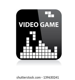 Video game icon. vector illustration