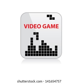 Video game icon. vector illustration