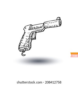 Video game icon, vector illustration.