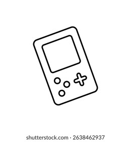 video game icon, vector line isolated on white background. trendy and modern design