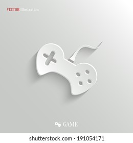 Video game icon - vector web illustration, easy paste to any background