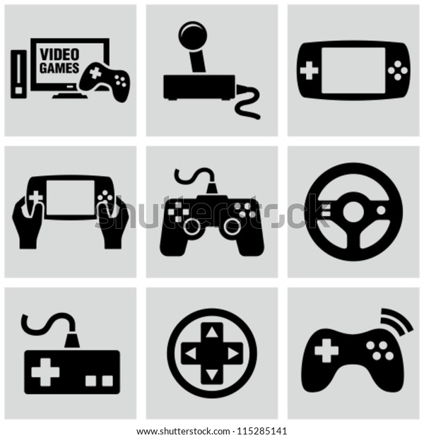 Video game icons\
set