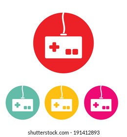 Video game icons set. vector gamepad or game controller icon set