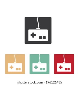 Video game icons set. vector gamepad or game controller icon set