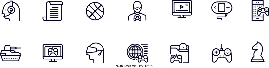 Diseño vectorial de iconos de videojuegos 