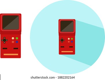 Video game ,illustration, vector on white background.