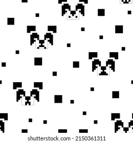 Video game inspired seamless repeat pattern