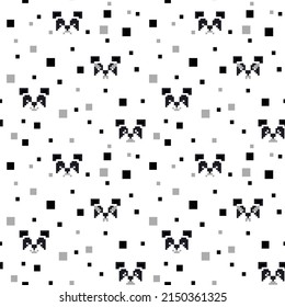 Video game inspired seamless repeat pattern