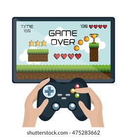 video game interface isolated icon vector illustration design