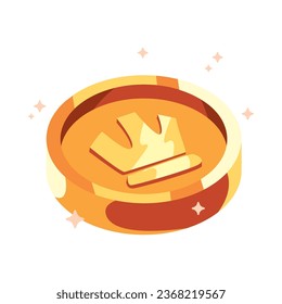 video game item coin isolated illustration