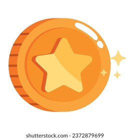 video game item coin isolated illustration
