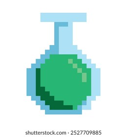 video game item pixelated elixir isolated