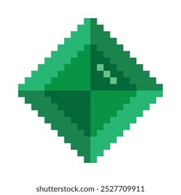 item de videogame isolado gem pixelada