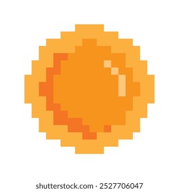 Video Token pixelado de elemento de juego aislado