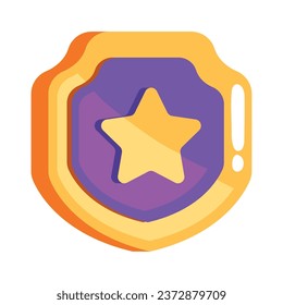 video game item shield illustration isolated