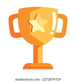 video game item trophy isolated illustration