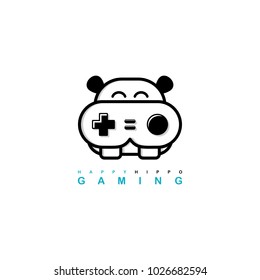 video game joystick console theme logo template vector