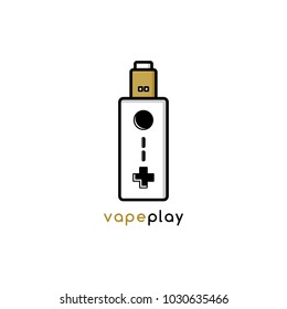 video game joystick console theme vaporizer vape vector