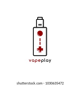 video game joystick console theme vaporizer vape vector