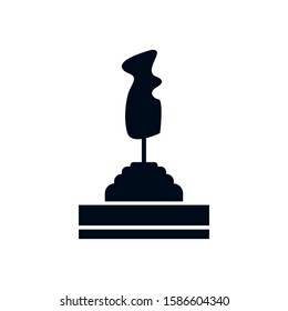 video game joystick control handle icon vector illustration design