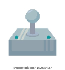 video game joystick control pixelate icon