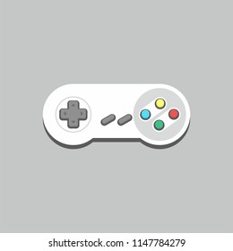 Video game Joystick icon. flat style. isolated on white background