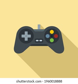 Video game joystick icon. Flat illustration of Video game joystick vector icon for web design