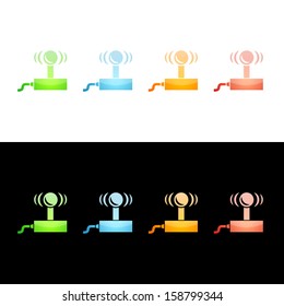 Video Game Joystick Icon. Glossy Icon Collection