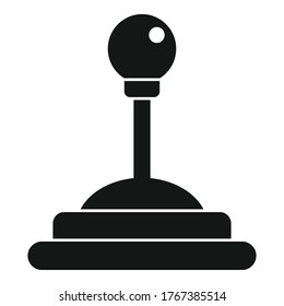 Video game joystick icon. Simple illustration of video game joystick vector icon for web design isolated on white background