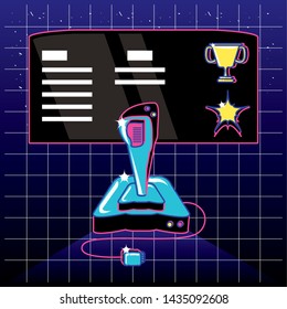 video game joystick retro style
