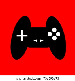 video game joystick.	vector, ilustration. 
