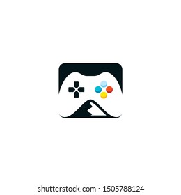 Video Game Logo Design Vector for Game App, Game Studio and Another Purpose Icon and Symbol