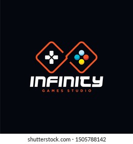 Video Game Logo Design Vector for Game App, Game Studio and Another Purpose Icon and Symbol