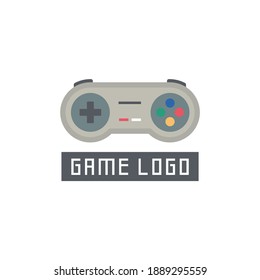 Video-Game-Logo-Set. Embleme mit Gamer, Vintage und modernem Joystick-Konsolen-Controller, Headset. einzelne Vektorgrafik für die Online-Vorlage für das Spieleeetikett 
