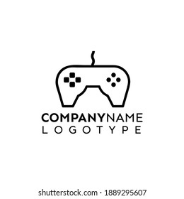 Video game logo set. emblems with gamer, vintage and modern joystick console controller, headset. isolated vector illustration for online game label template 