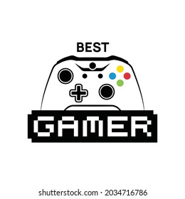 Video game logo set emblems