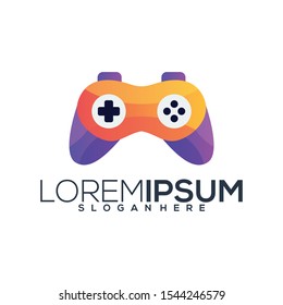 video game logo template vector