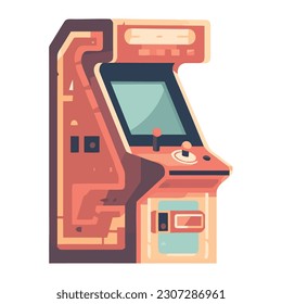 video game machine classic style isolated