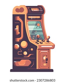 máquina de videojuegos icono de casino antiguo aislado