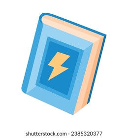 video game magic book vector isolated