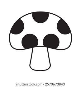 video game mushroom icon isolated