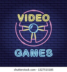 video game neon