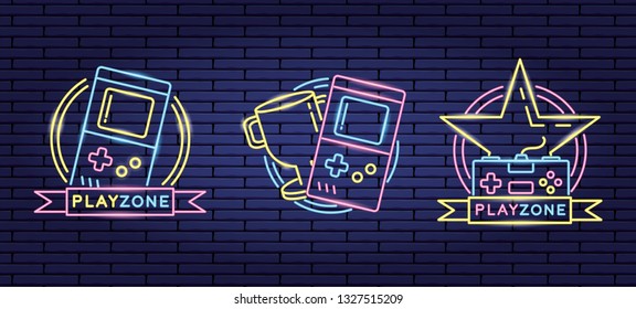 video game neon