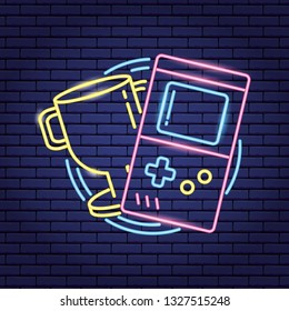video game neon