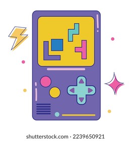 video game nineties pop art style
