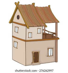 A video game object: an old house