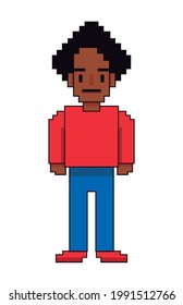 video game pixelated afro rasta avatar